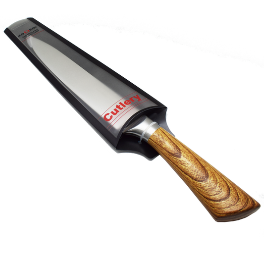 Cutit pentru feliat, Naimeed D3361, gama Konedi, otel inoxidabil, maner imitatie lemn 20 cm