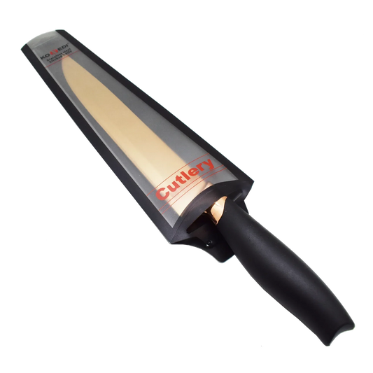 Cutit pentru feliat, Naimeed D3366, gama Konedi, otel inoxidabil, culoare Rosegold / Negru, 20 cm - 221.ro