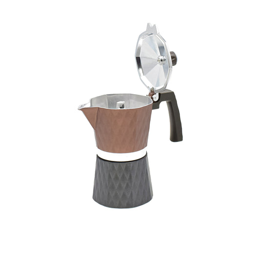 Cafetiera MOKA, 3 cafele, D3406, Maro/Negru