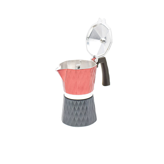 Cafetiera MOKA, 3 cafele, D3406, Rosu/Negru