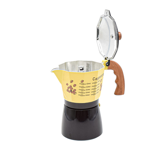 Cafetiera 6 cafele, D3409, Negru/Galben