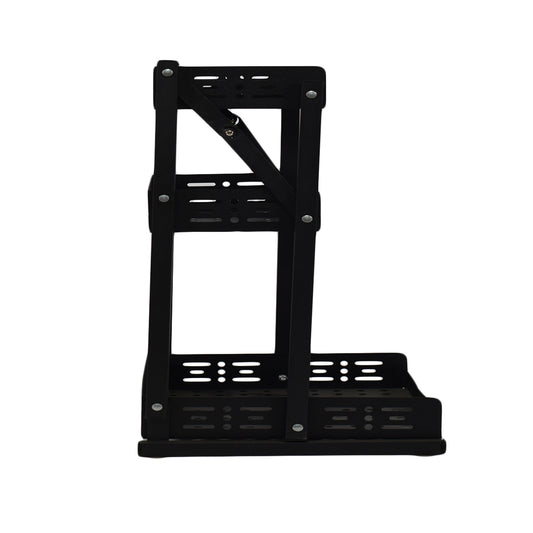 Raft pliabil cu 3 polite, Naimeed D3427, 55x33x30 cm Negru