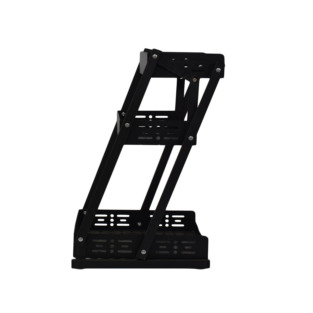 Raft pliabil cu 3 polite, Naimeed D3427, 55x33x30 cm Negru