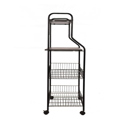 Raft metalic cu polite, Naimeed D3428, 125x54x36 Negru