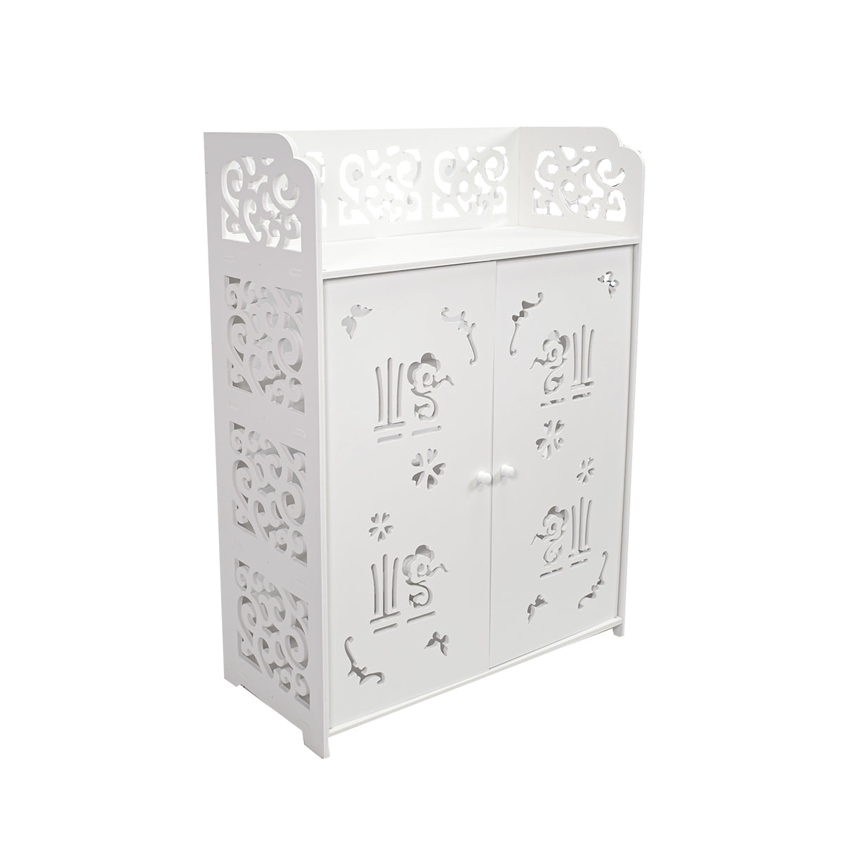 Dulap cu 2 usi, Naimeed D3470, Alb, 87x63x31 cm