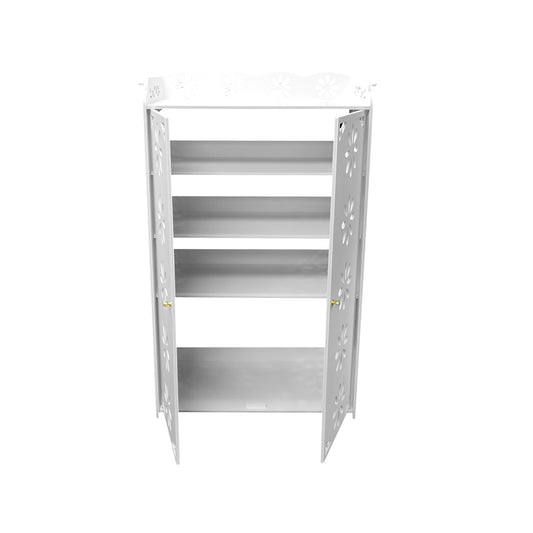 Dulap cu 4 rafturi, Naimeed D3484, culoare Alb, 100 x 60 x 32 cm