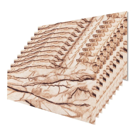 Set 10 panouri decorative, Autoadeziv, suprafata acoperita 1.8 m2, Naimeed D3498, 30x60 cm, Marmura Crem - 221.ro