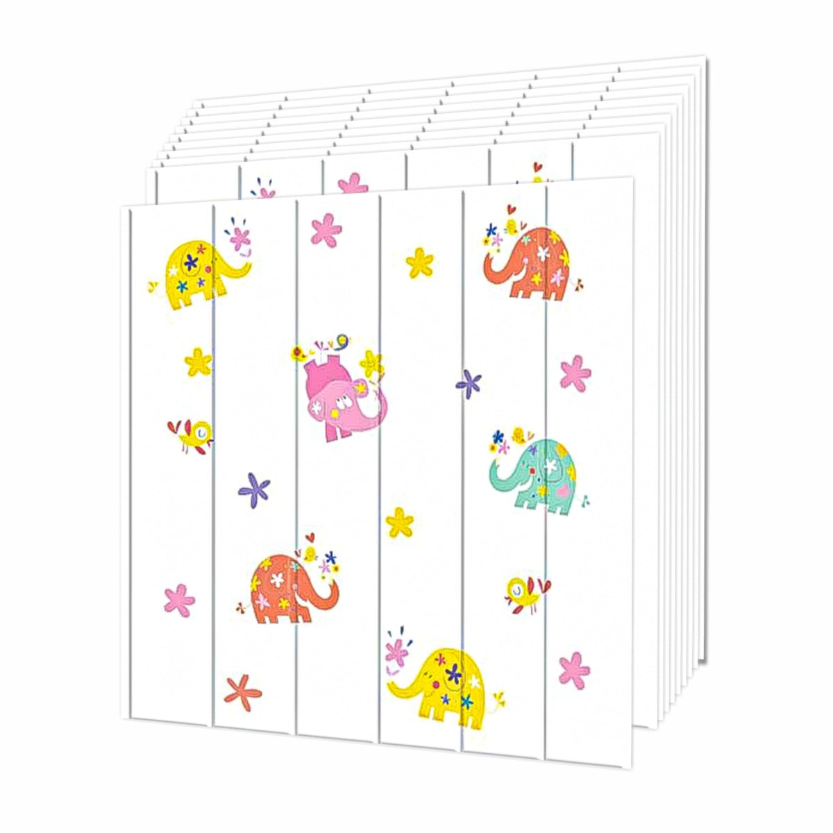 Set 10 x Tapet 3D autoadeziv, design modern, usor de curatat, 70x70 cm, Naimeed D3550