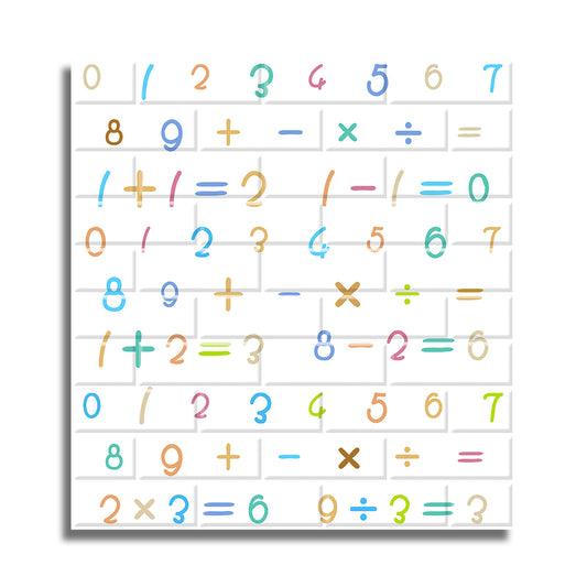 Set 10x Tapet 3D Autoadeziv, 5mm grosime, rezistent la apa, usor de curatat, 70x77cm, Naimeed D3588, model numere, Multicolor