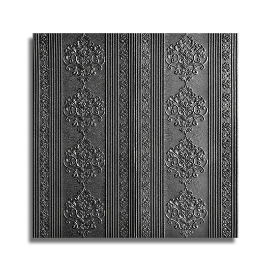 Set 10x Tapet 3D Autoadeziv, 5mm grosime, rezistent la apa, usor de curatat, 70x70cm, Naimeed D3601, model elegant, Negru - 221.ro