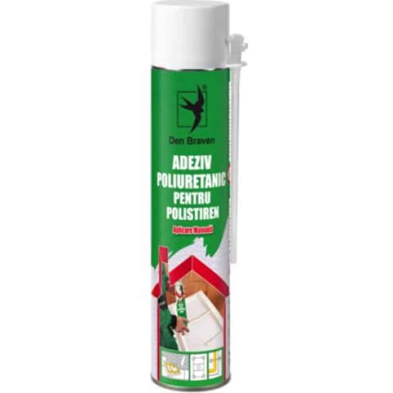 Adeziv poliuretanic manual Den Braven, 700 ml, special conceput pentru fixarea plăcilor de polistiren / D369973