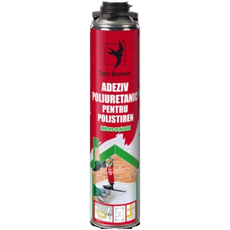 Adeziv poliuretanic pentru polistiren, aplicare cu pistol, Den Braven, 750 ml / D369974 - 221.ro