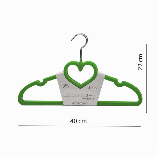 Set 3 Umerase, acoperite cu catifea, D3787, Verde