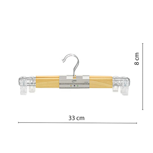 Set 3 umerase pentru fuste/pantaloni, lemn si metal, D3815 - 221.ro