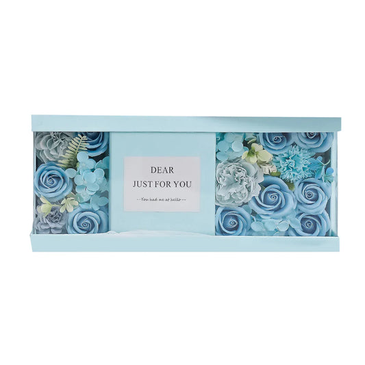 Aranjament floral elegant, flori de sapun, D4058, Blue - 221.ro