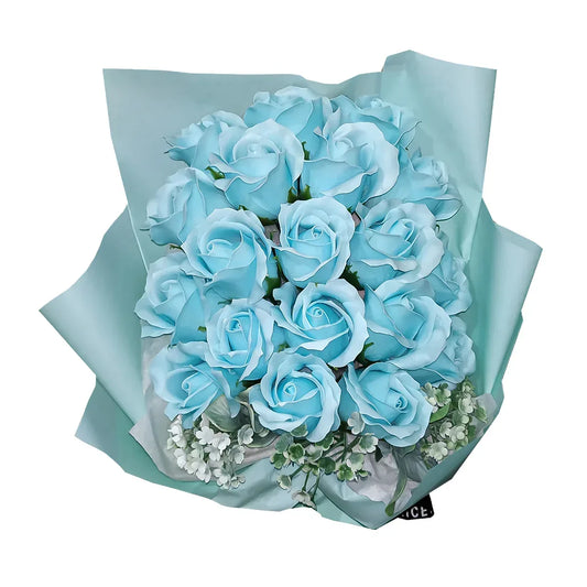 Aranjament floral elegant, flori de sapun, D4072, Blue - 221.ro