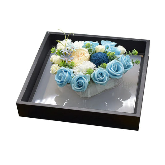 Aranjament floral elegant, flori de sapun, D4076, Blue - 221.ro
