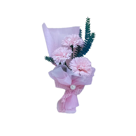 Aranjament floral elegant, flori de sapun, D4087, Roz - 221.ro