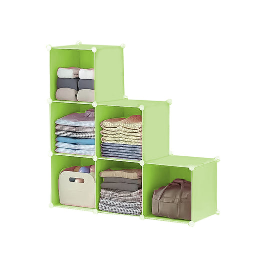 Dulap Modular, 6 Compartimente, D4109, Verde