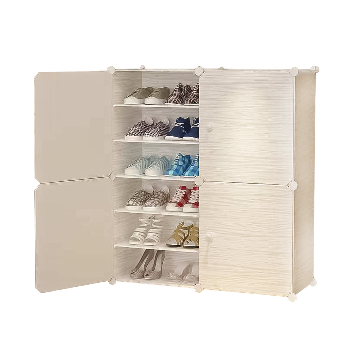 Pantofar modular, 12 Compartimente, D4113, Alb