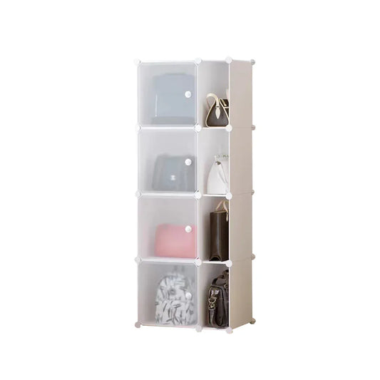 Dulap Modular, 8 Usi, D4128, Alb - 221.ro
