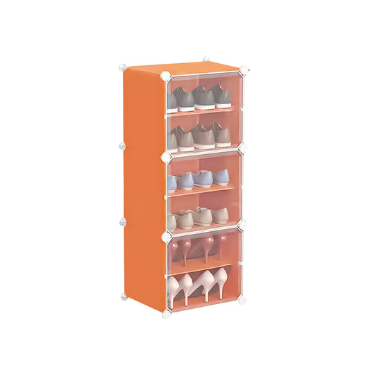 Pantofar modular, 6 Compartimente, D4134, Portocaliu