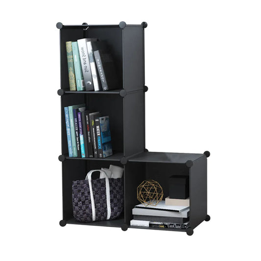 Dulap Modular, 4 Compartimente, fara usi, Naimeed D4140, Negru - 221.ro