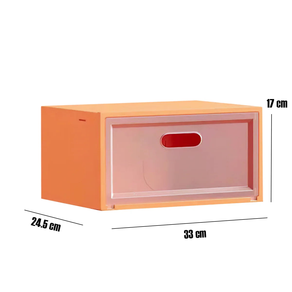 Cutie pentru depozitare pantofi, Naimeed D4152, polipropilena, portocaliu - 221.ro