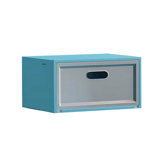 Set 3 cutii pentru depozitare pantofi, Naimeed D4153, polipropilena, Albastru