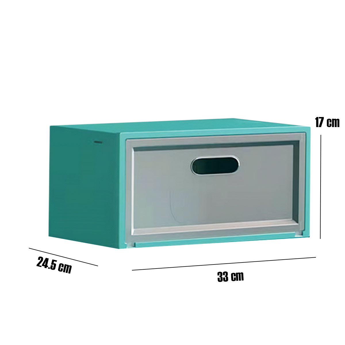 Cutie pentru depozitare pantofi, Naimeed D4154, polipropilena, verde