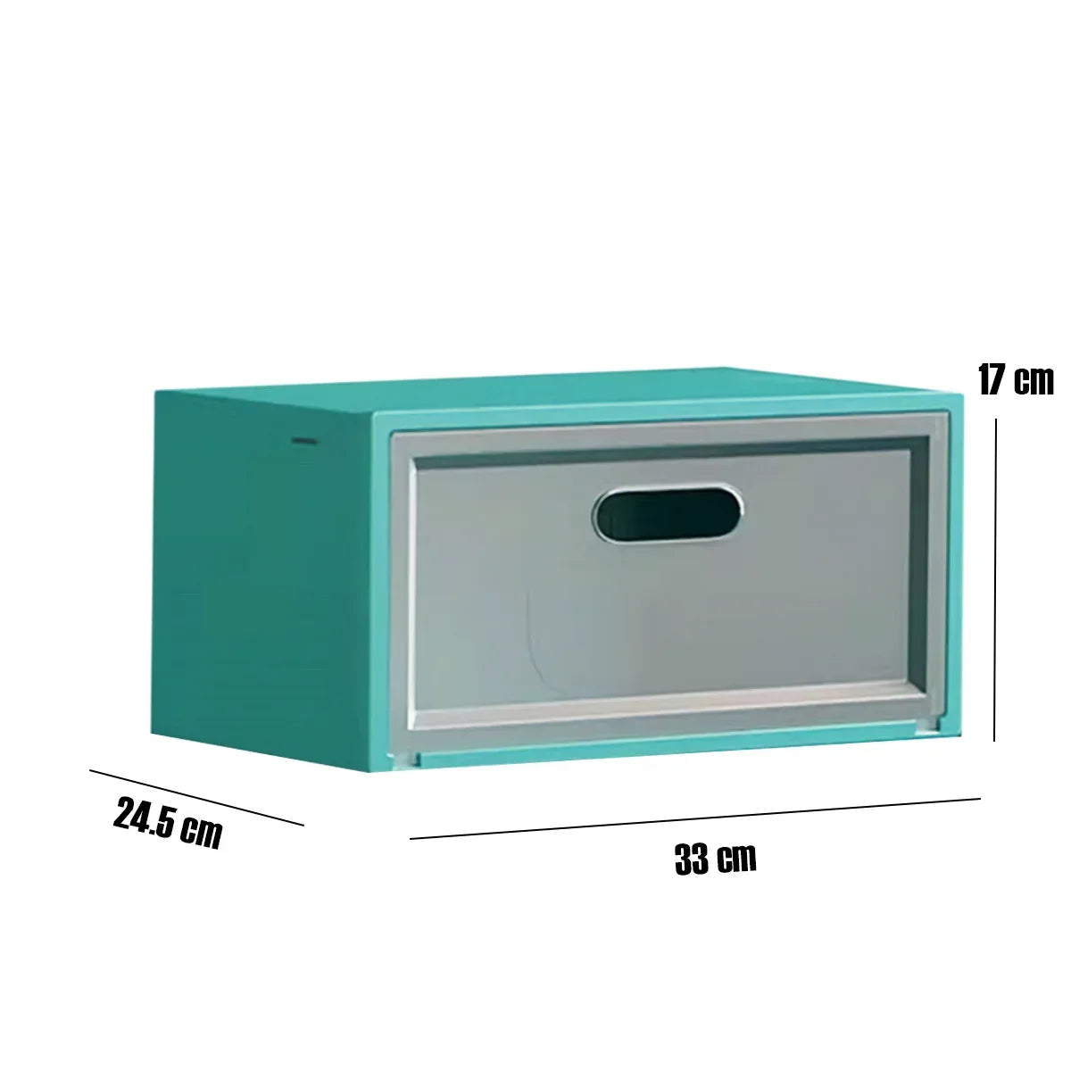 Set 3 cutii pentru depozitare pantofi, Naimeed D4154, polipropilena, Verde - 221.ro