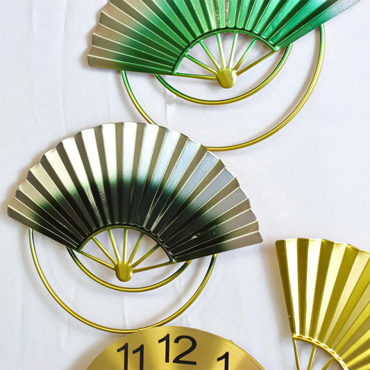 Ceas de perete, stil elegant, Metal, mecanism Silentios, D4183, 100*50 cm, Multicolor - 221.ro