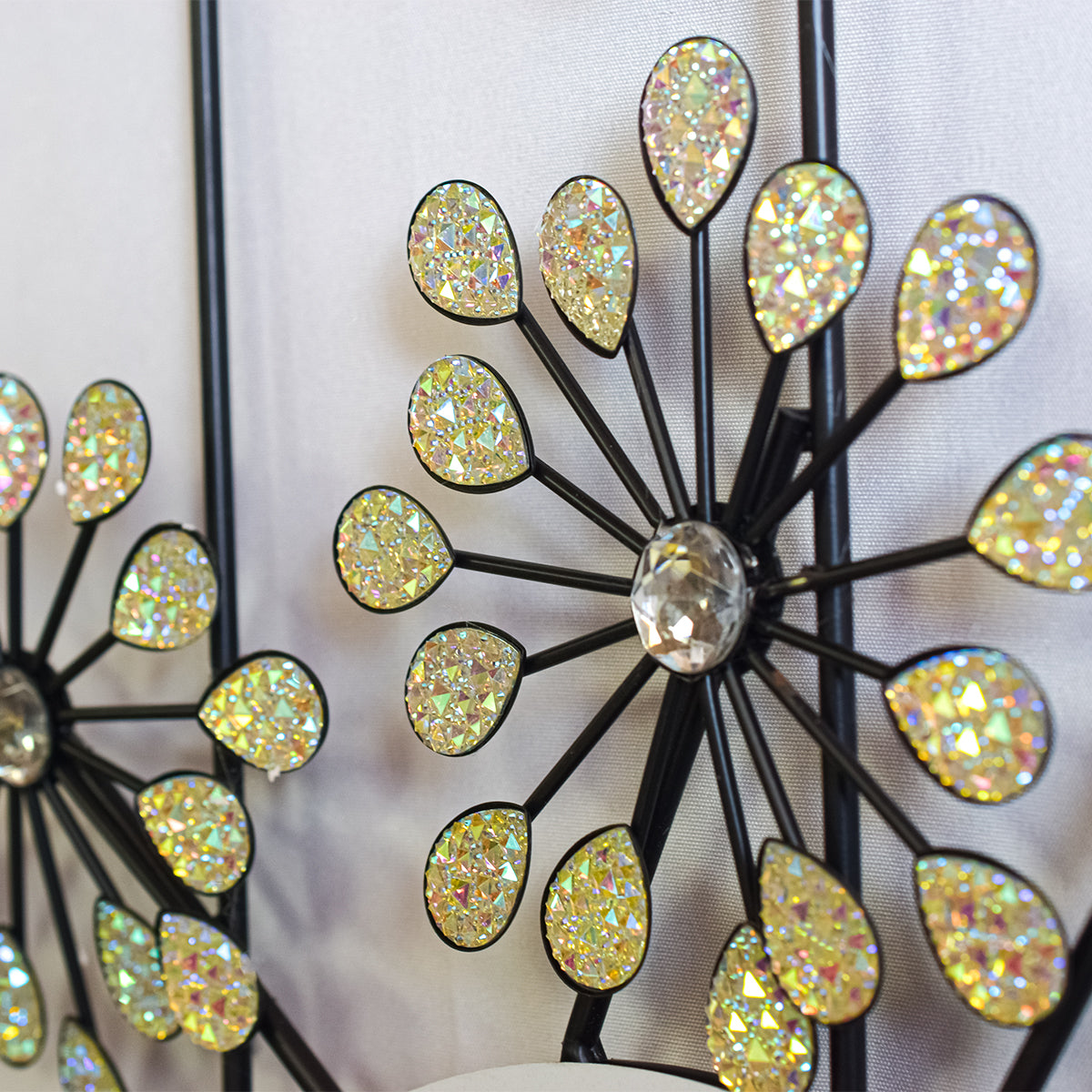 Ceas de perete, stil elegant, Metal, mecanism Silentios, D4186, 46*88 cm, Negru