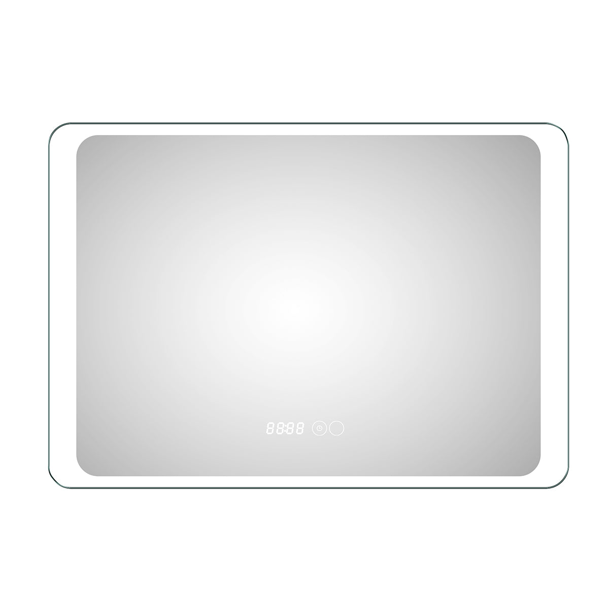 Oglinda baie, sistem iluminare LED, IP44, 100x70cm, D4221, Dezaburire, Touch, Ceas