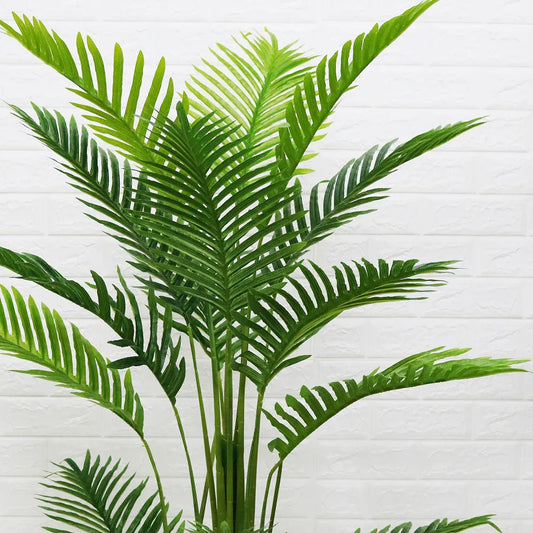 Planta artificiala, Palmier Areca fara ghiveci, 18 frunze, D4255, 165cm, verde - 221.ro