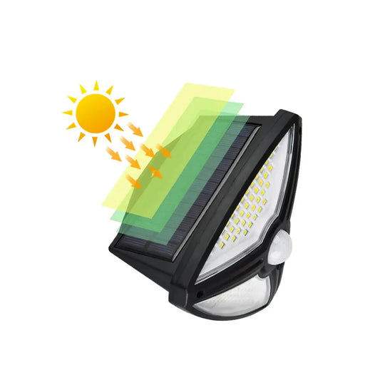 Lampa solara, cu senzor de miscare, lumina LED, acumulator, Naimeed D4317, 138 LED-uri - 221.ro