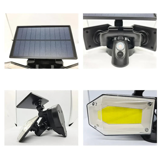 Lampa solara, cu senzor de miscare, lumina LED, acumulator, Naimeed D4318, COB 130 LED-uri - 221.ro