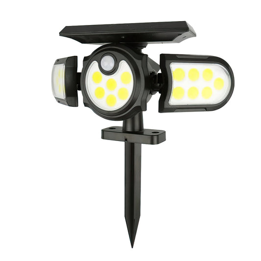 Lampa solara, cu senzor de miscare, lumina LED, acumulator, Naimeed D4319, COB 140 LED-uri