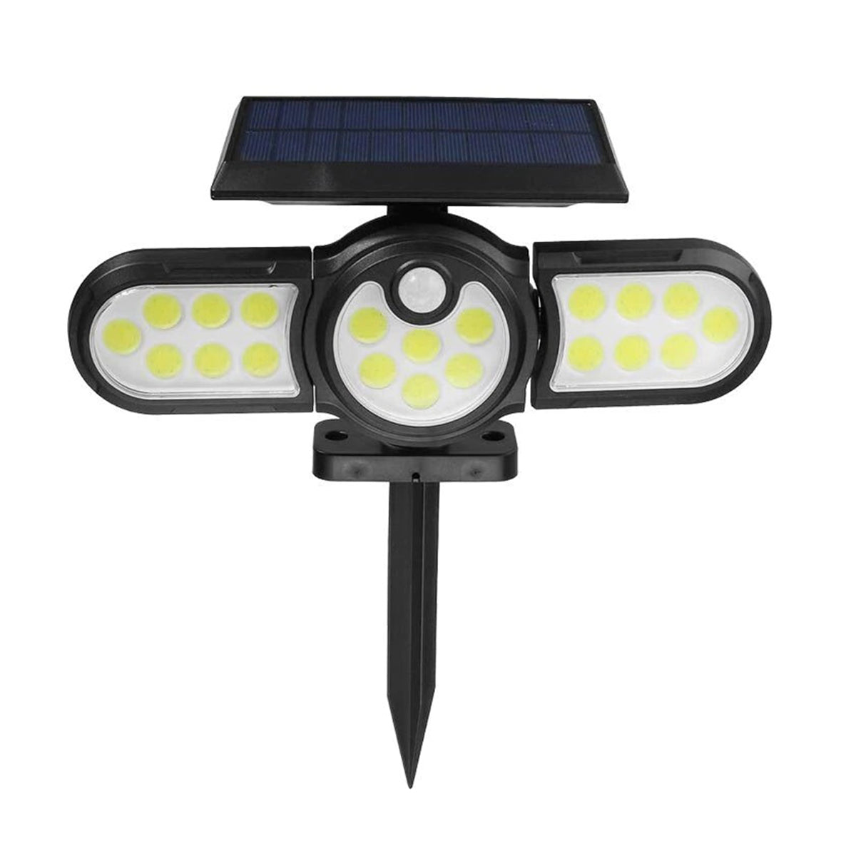 Lampa solara, cu senzor de miscare, lumina LED, acumulator, Naimeed D4319, COB 140 LED-uri
