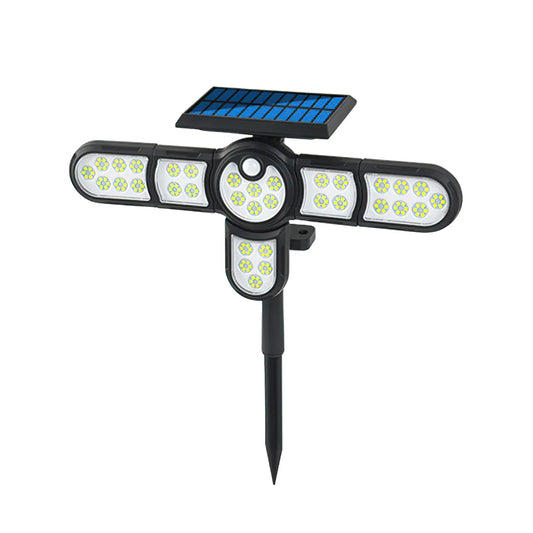 Lampa solara, cu senzor de miscare, lumina LED, acumulator, Naimeed D4333, 198 LED-uri - 221.ro