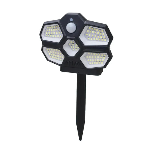 Lampa solara, cu senzor de miscare, lumina LED, acumulator, Naimeed D4334, 124 LED-uri - 221.ro
