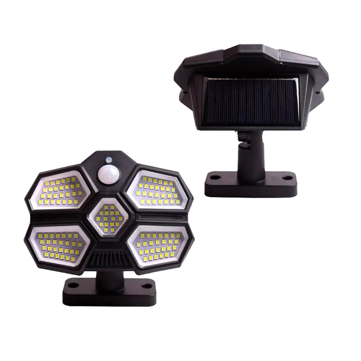 Lampa solara, cu senzor de miscare, lumina LED, acumulator, Naimeed D4334, 124 LED-uri