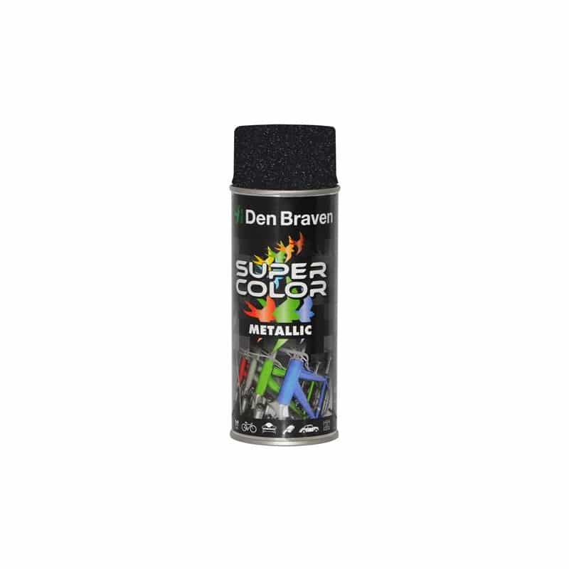 Spray vopsea, finisaj metalic 400ml, negru Den Braven / D43440001