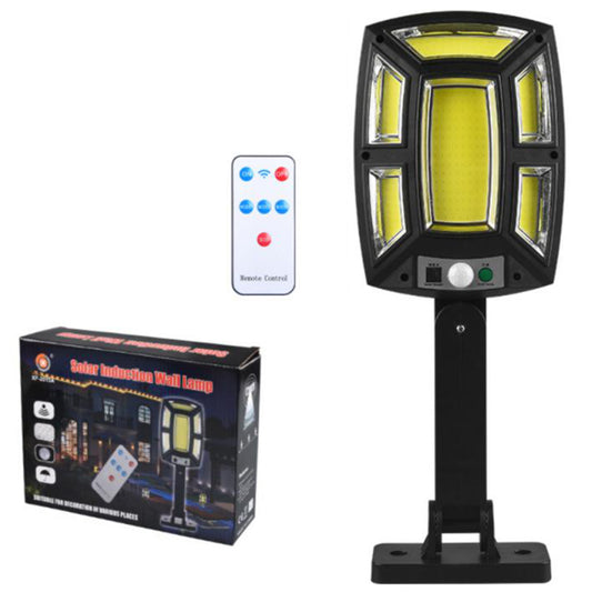 Lampa solara, cu senzor de miscare, telecomanda, lumina LED, acumulator, Naimeed D4356, COB 151 LED-uri