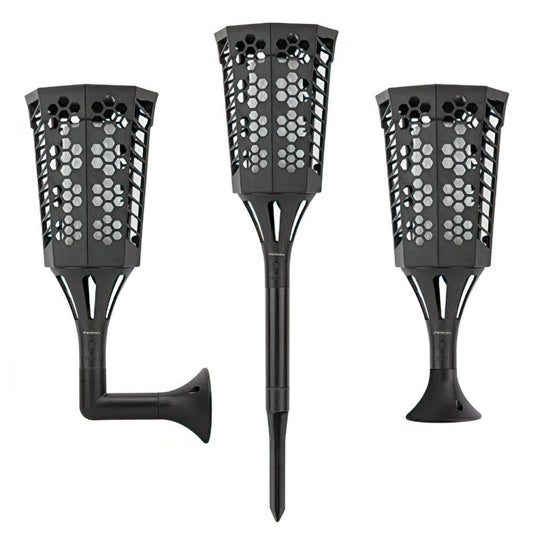 Lampa solara, efect de flacara, lumina LED, acumulator, Naimeed D4363, 96 LED-uri