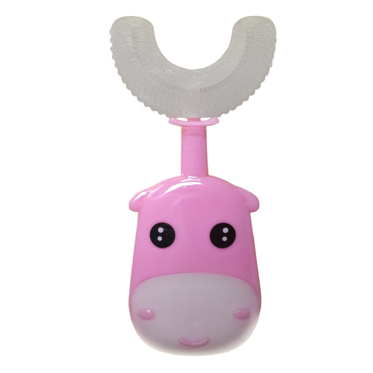 Periuta de Dinti Circulara U-shape, pentru Copii 3-6 ani, Naimeed D4366, Roz