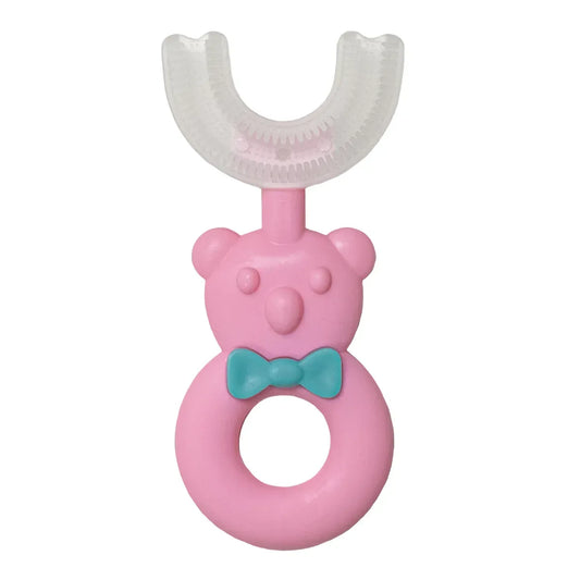 Periuta de Dinti Circulara U-shape, pentru Copii 2-6 ani, Naimeed D4367, Roz - 221.ro