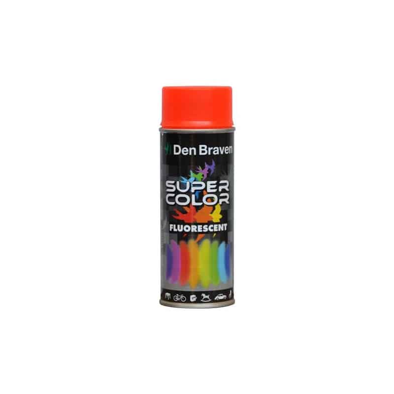 Spray vopsea fluorescent, 400ml, rosu orange Den Braven / D43940001