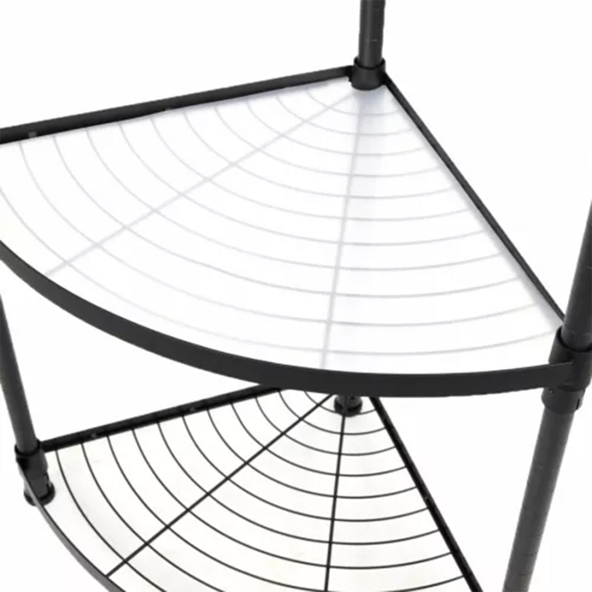 Raft metalic, multifunctional, 3 polite, Naimeed D4407, Negru