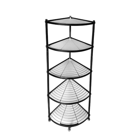 Raft metalic, multifunctional, 5 polite, Naimeed D4409, Negru